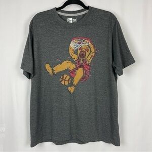 New Era Graphic T-Shirt, Basketball Size XL
